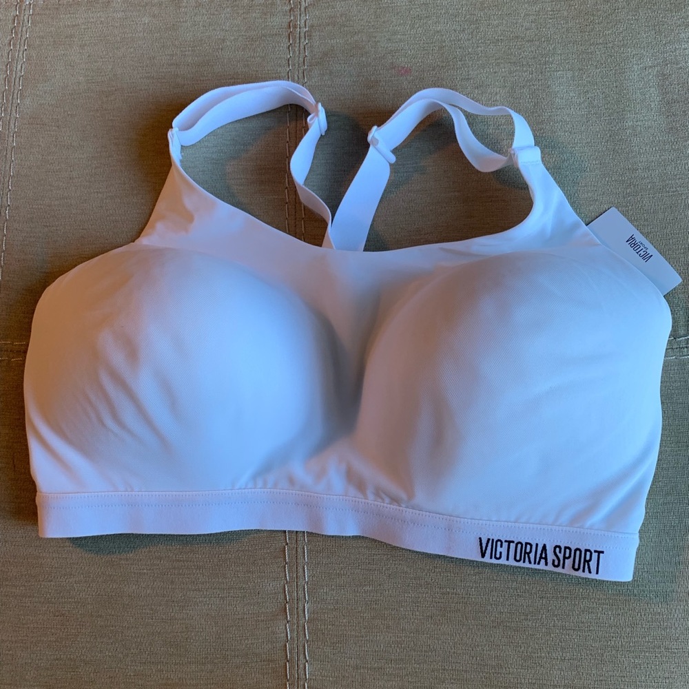 White Victoria Secret lightweight sports bra